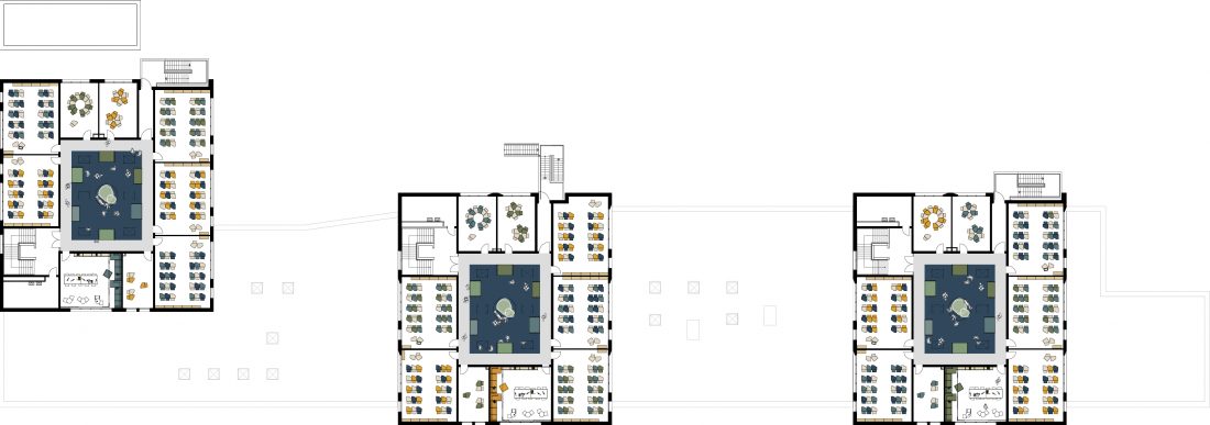 Sigurd Larsen Design Architecture_Gesamtschule Lengerich schulbau nrw school Floor Plan 2. Floor