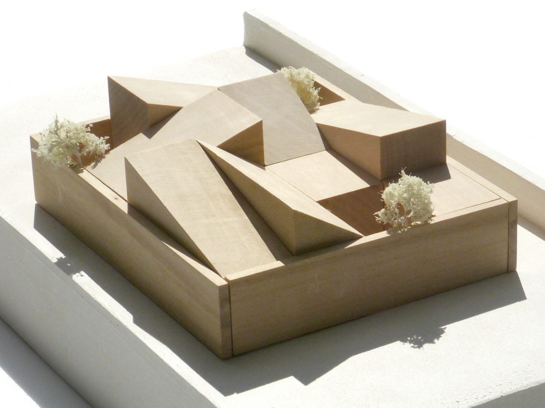 Sigurd Larsen Design Architecture_ The Roof House daylight wood facade Copenhagen concept model wood