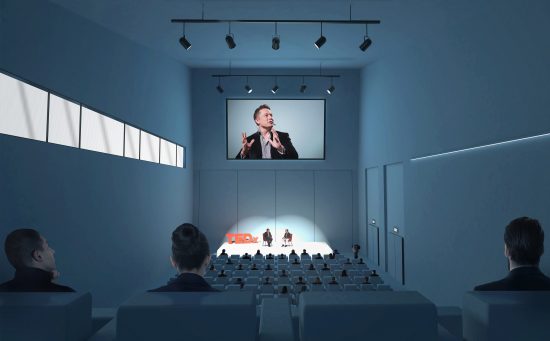 Sigurd Larsen_KIP Auditorium_Architecture_Riga_Auditorium blue
