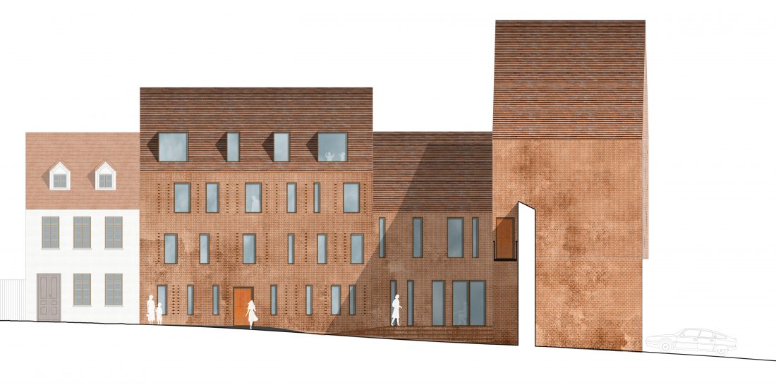 Stadteingang Slüterstraße Rostock Petritor Sigurd Larsen brick architecture 4