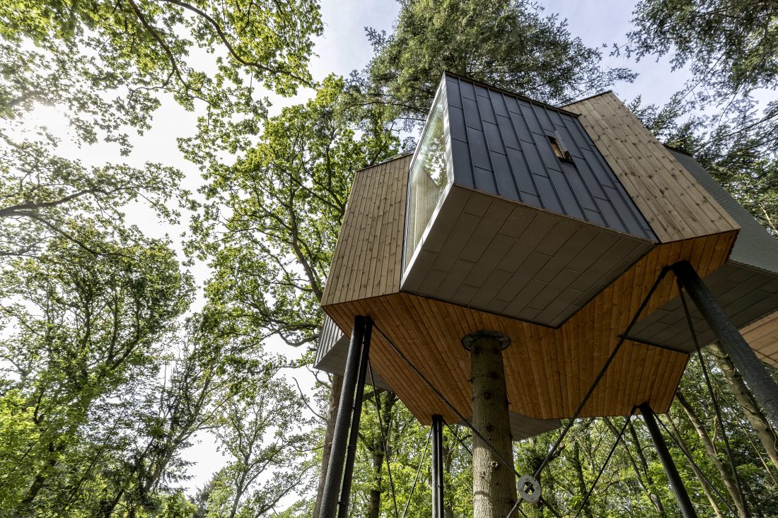 LOVTAG treetop cabins Denmark skov hotel friluft wood forest nature tourism_architecture Sigurd Larsen_Photo credits Soeren Larsen 9