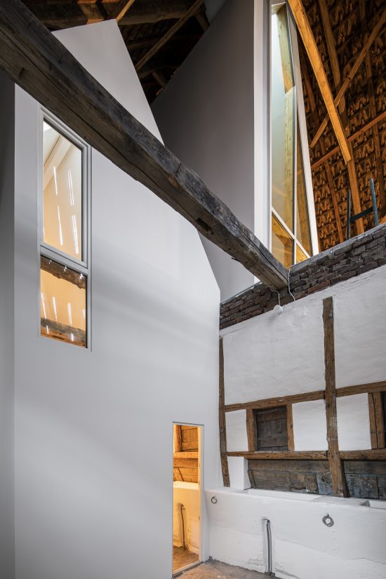 Dortmannhof in Essen by Architect Sigurd Larsen_Photos Christian Flatscher_External extension historic architecture  wood Bauen im Bestand Fachwerk 2