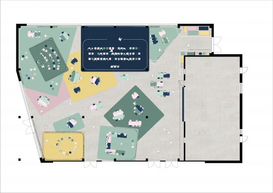 _Gesamschule Rheda Wiedenbrueck_Sigurd Larsen Design Architektur schule schulbau gesamtschule innenarchitektur_mensa study