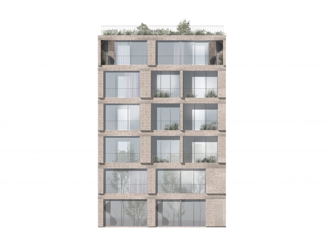 Sigurd Larsen design architecture wohnungsbau eigentum architektur berlin ziegel backstein wohnen_SOUTH ELEVATION