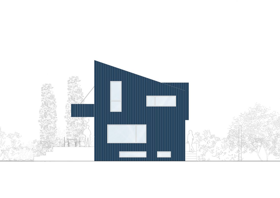 Blaa Hus Roskilde_Sigurd Larsen arkitektur enfamiliehus danish design architecture blue steel facade wood holzbau dachaufstockung_6
