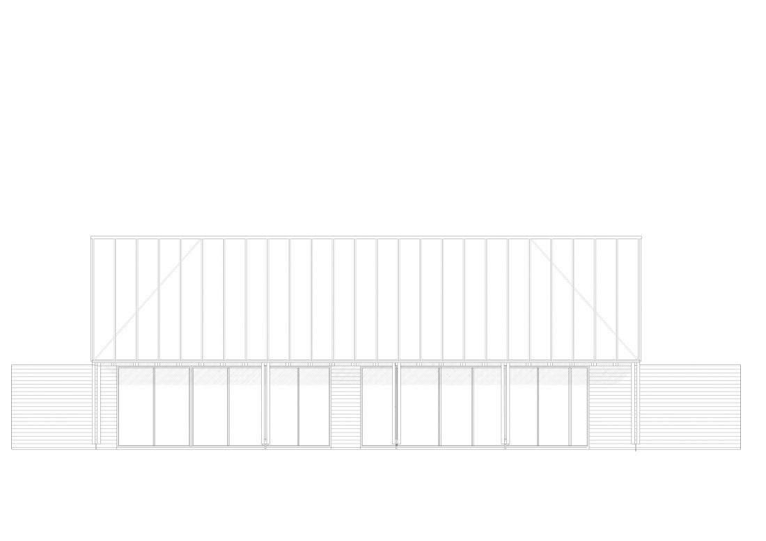Sigurd Larsen Architekten Glas Haus brick wood glass design uckermark_West facade