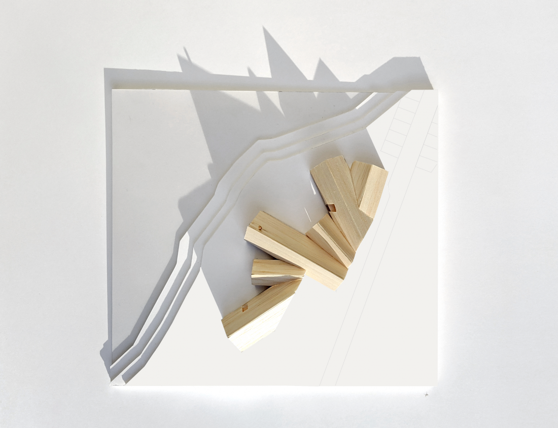 sigurd larsen architekten lake house berlin green architecture danish design wood brick tiles nature holzbau_model