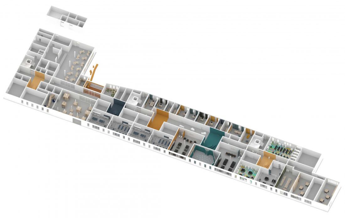Sigurd Larsen Design Architecture_Gesamtschule Lengerich schulbau nrw school Axo EG